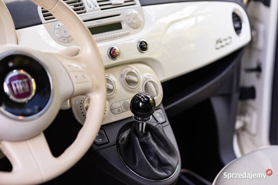 Fiat 500 12 Lounge Panorama Klimatyzacja 500 wielkopolskie Jarocin