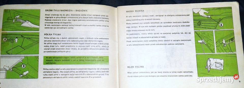 FSO Polonez Caro 15 16 Instrukcja miękka Chełm
