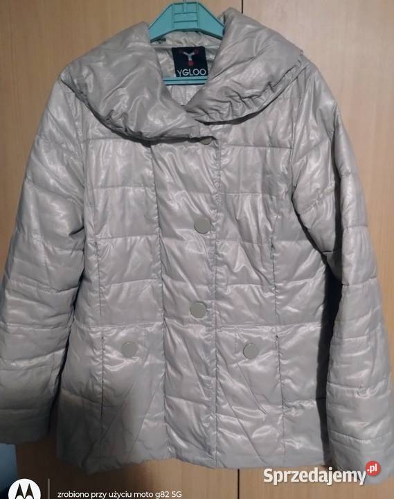 Kurtka damska pikowana szary/srebrny Krasnystaw