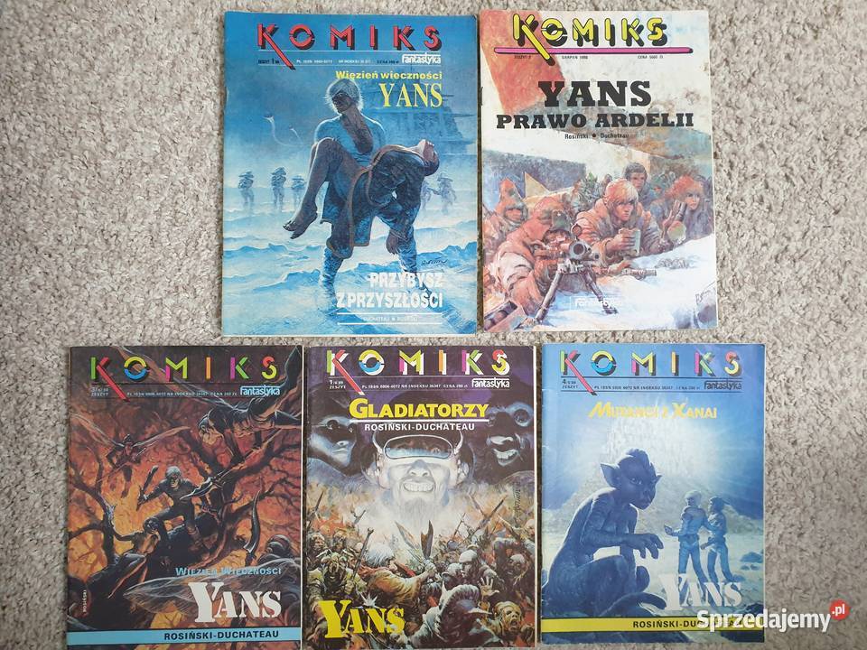 Yans Grzegorz Rosiński 5 komiksów Komiks Gdynia sprzedam
