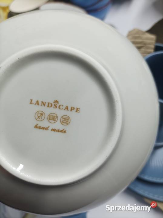 Talerz kubek miska ręcznie malowane mazowieckie Sterdyń