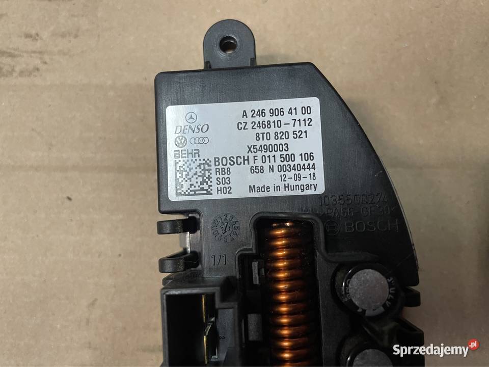Opornik rezystor dmuchawy 8T0820521 audi a5 8t Szczecin sprzedam