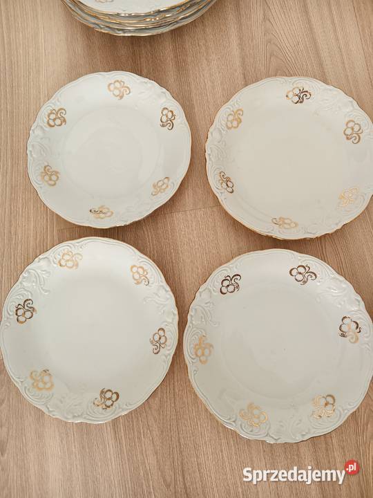 Zestaw talerze Wawel Fryderyka porcelana PRL 16 Talerze i talerzyki Kraków