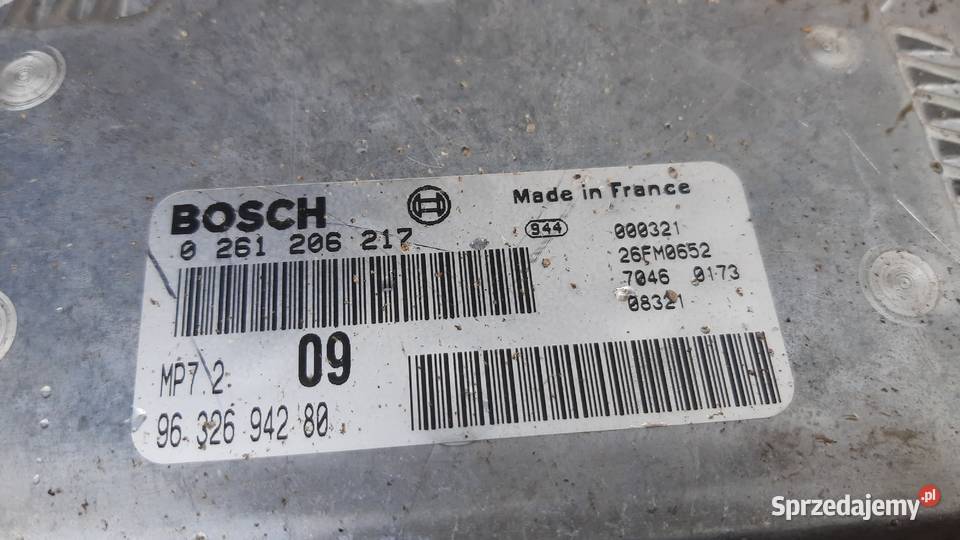 zestaw startowy Peugeot 206 16 8V 9632694280 osobowe Dębno