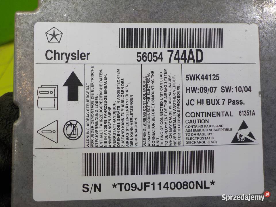 NISSAN NV200 15 DCI 11r VAN sensor modul AIRBAG osobowe Suków sprzedam