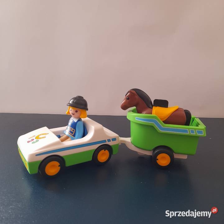 Playmobil Samochód z przyczepą konia dolnośląskie Bogatynia