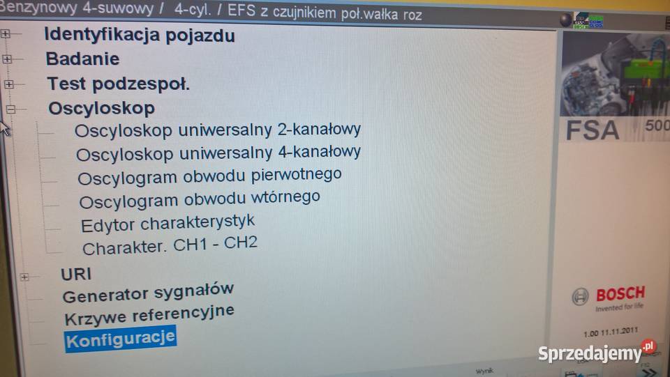 Fsa 500 Bosch z wózkiem Diagnostyka silnika i elektroniki Motoryzacja Bielsko-Biała