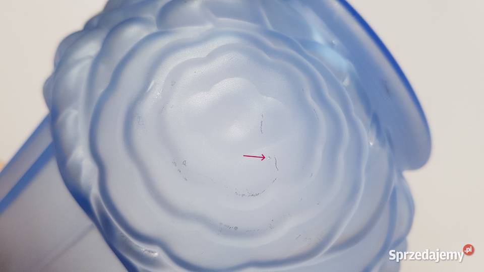 Przedwojenny wazon cichodmuchany Huta Niemen kat Porcelana i szkło Dąbrowa Górnicza sprzedam