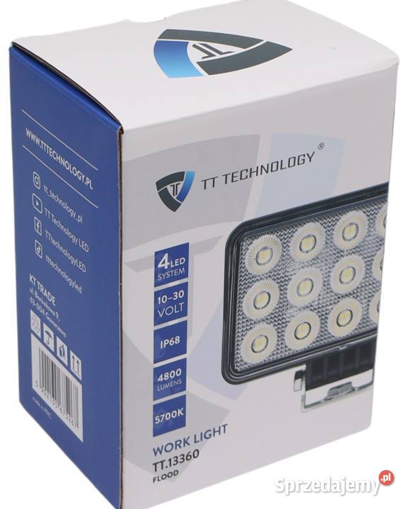 LAMPA Robocza 60 LED OSRAM 60W 1030V Reflektor Solec Kujawski