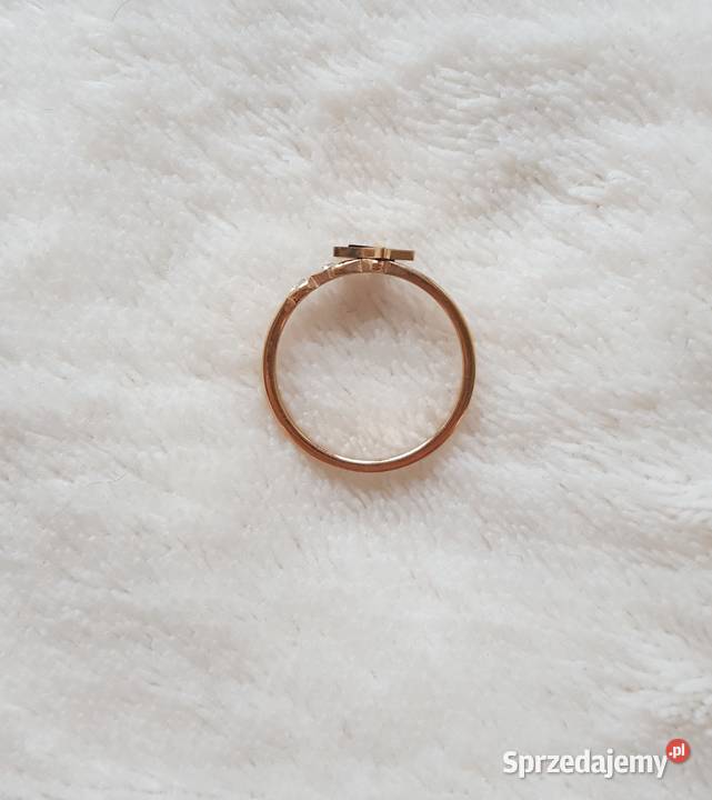 Nowy pierścionek stal szlachetna złoty kolor zachodniopomorskie Szczecin sprzedam