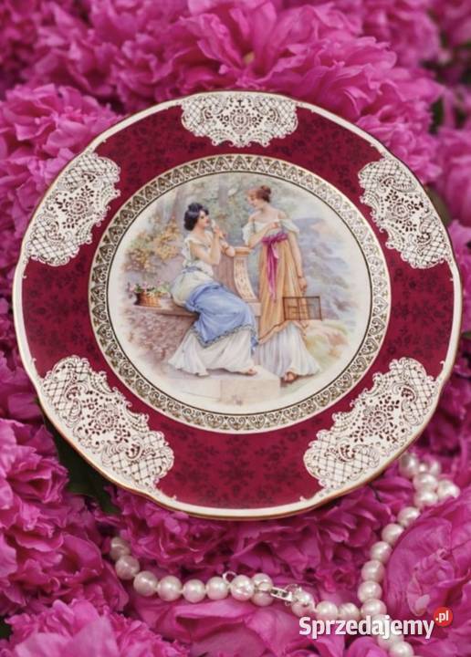 Patera secesja Bohemia Czechoslovakia RGK Rudolf Pabianice