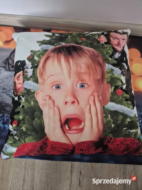 Komplet poduszka Kevin sam w domu 45cmx45 Poduszki Pościel i koce