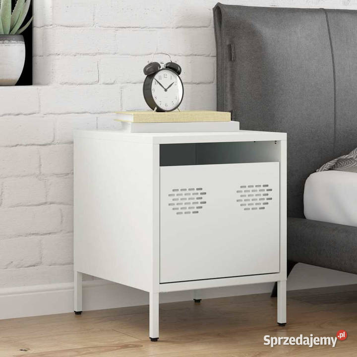 Szafka nocna biała 35x39x435 stal WM851254 Warszawa