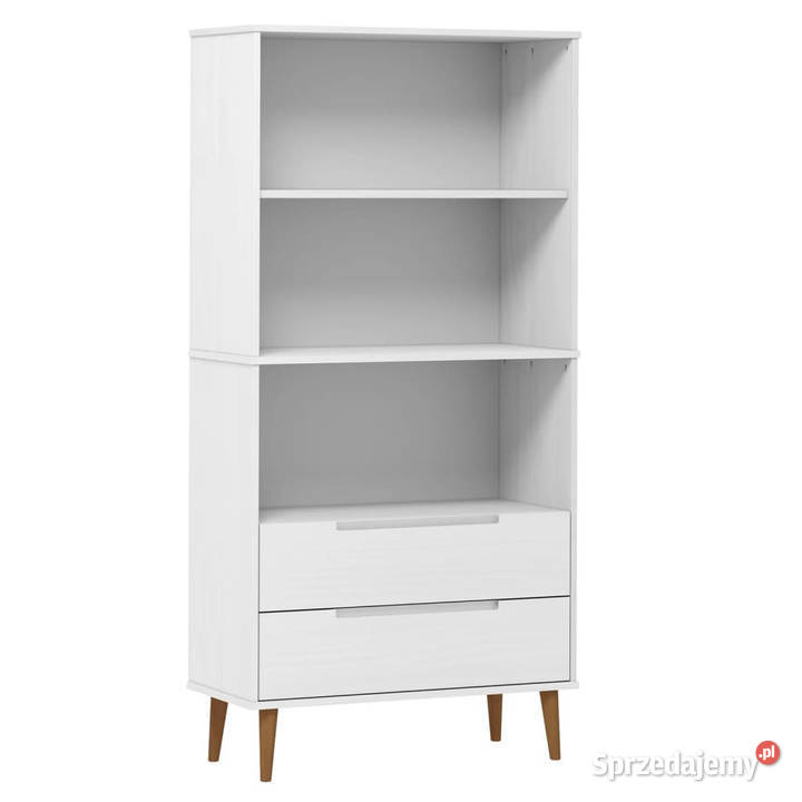 Szafka na książki MOLDE biała 85x35x1705 lita Regały Warszawa sprzedam