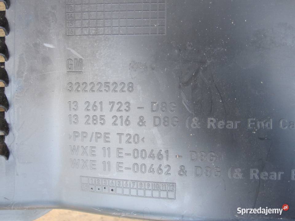 ASTRA J IV 11r 20 CDTI osłona pasa tył 322225228 ciężarowe