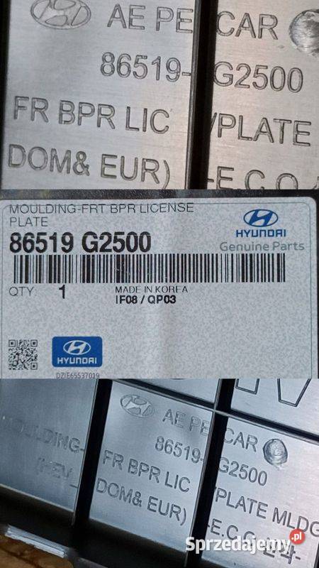 HYUNDAI IONIQ 16 PODKŁADKA TABLICY Pleszew sprzedam