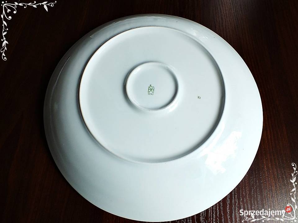Duży Talerz Henneberg Porcelana z lat 70 PRL DDR