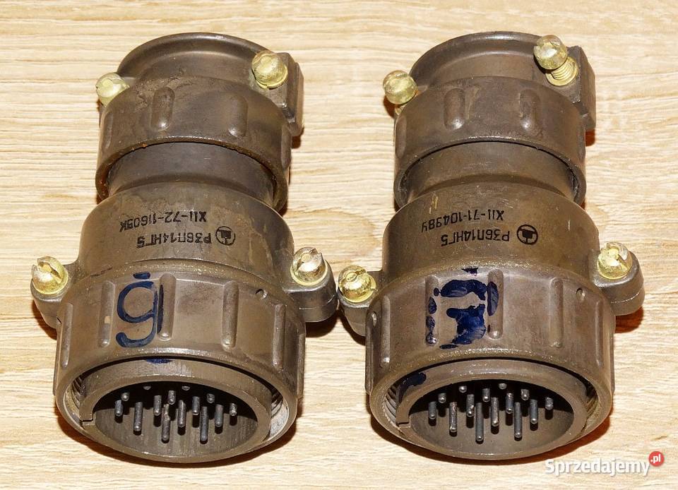 Złącze wtyk męski przemysłowy wojskowy 14 pinów śląskie Gliwice