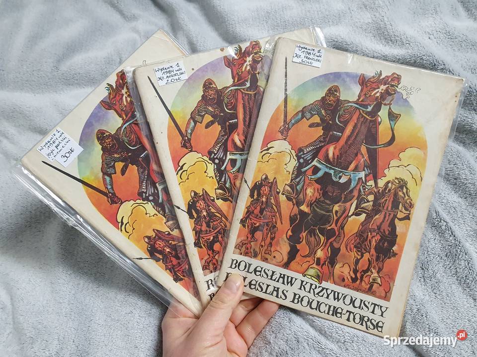 Bolesław Krzywousty 3 komiksy różne wersje Rok wydania 1983 pomorskie Gdynia