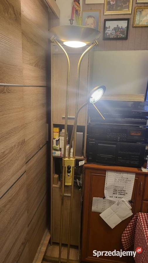 Lampa vintage przerobiona na led Lampy podłogowe Dom i Ogród Warszawa