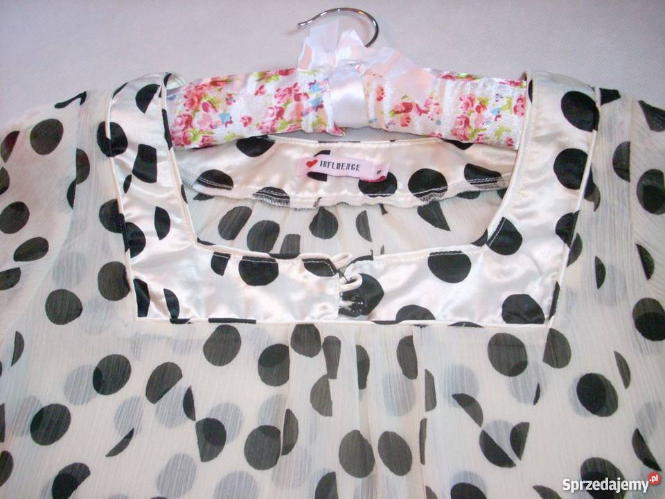 Influence Elegancka Zwiewna Bluzka Grochy j Nowa Rozmiar 36(S)