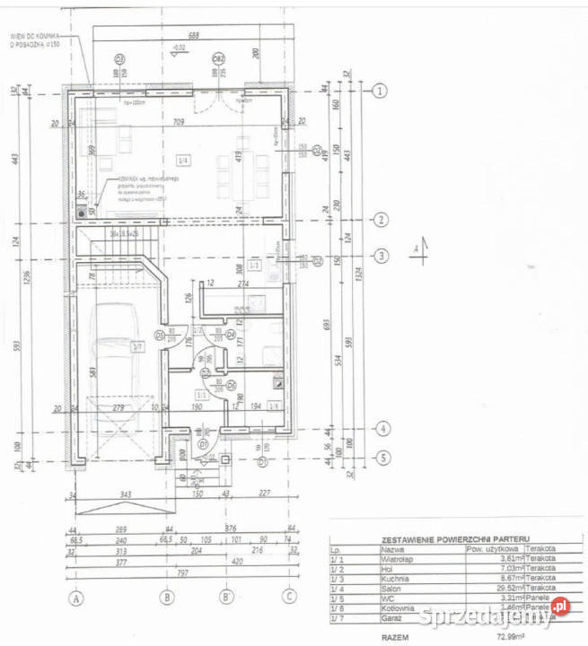 sprzedaży domu wolnostojącego Kalinówka 146m2 Sprzedaż lubelskie sprzedam