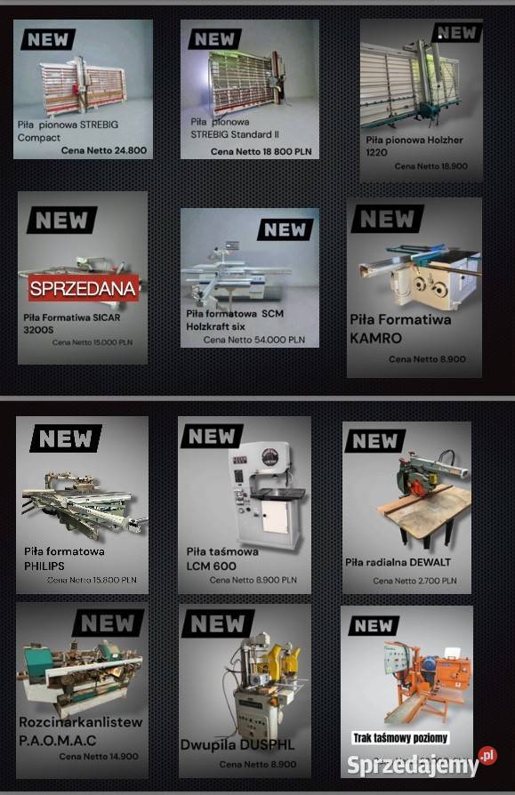 Sprzedam maszyny do obróbki drewna i nie Wadowice