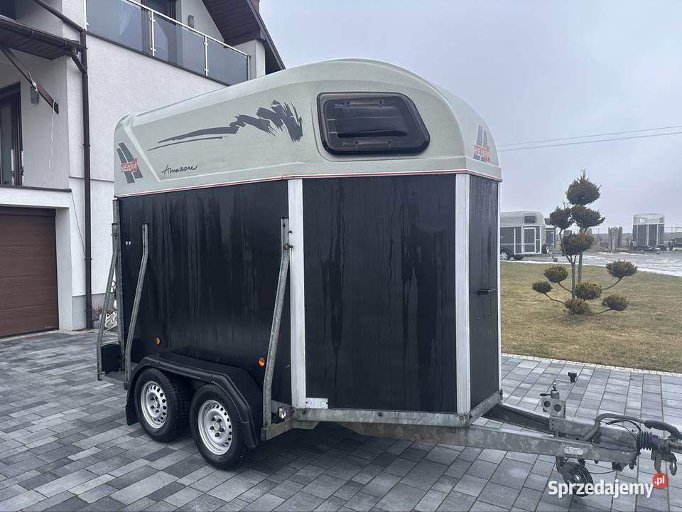 Przyczepa do przewozu 2 koni kat b dmc 1300 Alu śląskie