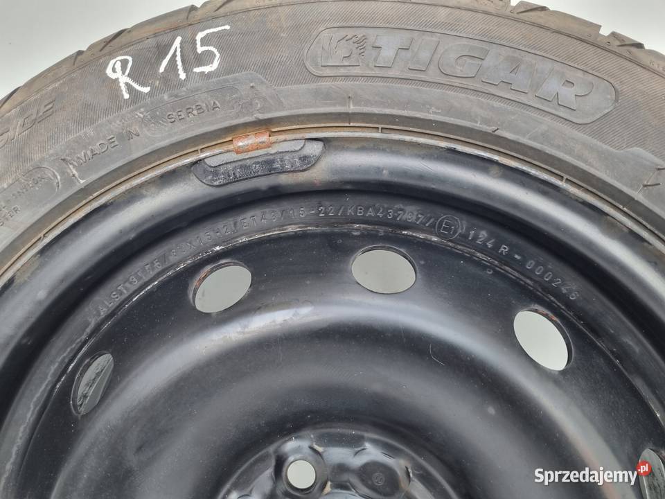 Clio II III Kangoo KOŁO ZAPASOWE Zapas felga Rudka