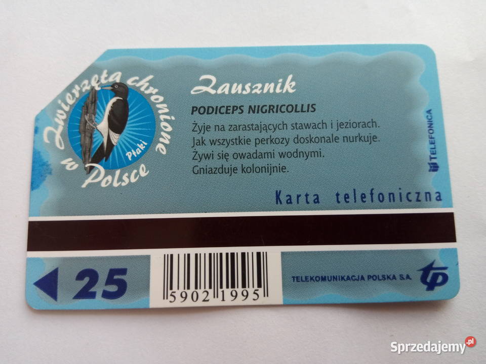 Karty telef SeriaZwierzęta chronione w Polsce 25 Dąbrowa Górnicza