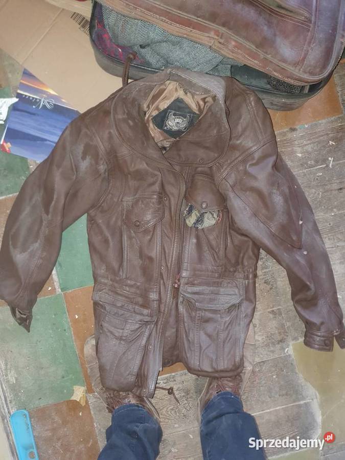Kurtka skórzana vintage styl pilotka Top Gun Warszawa