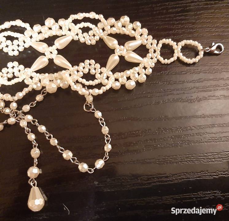 Niespotyka perłowa kolia Pozostałe Warszawa