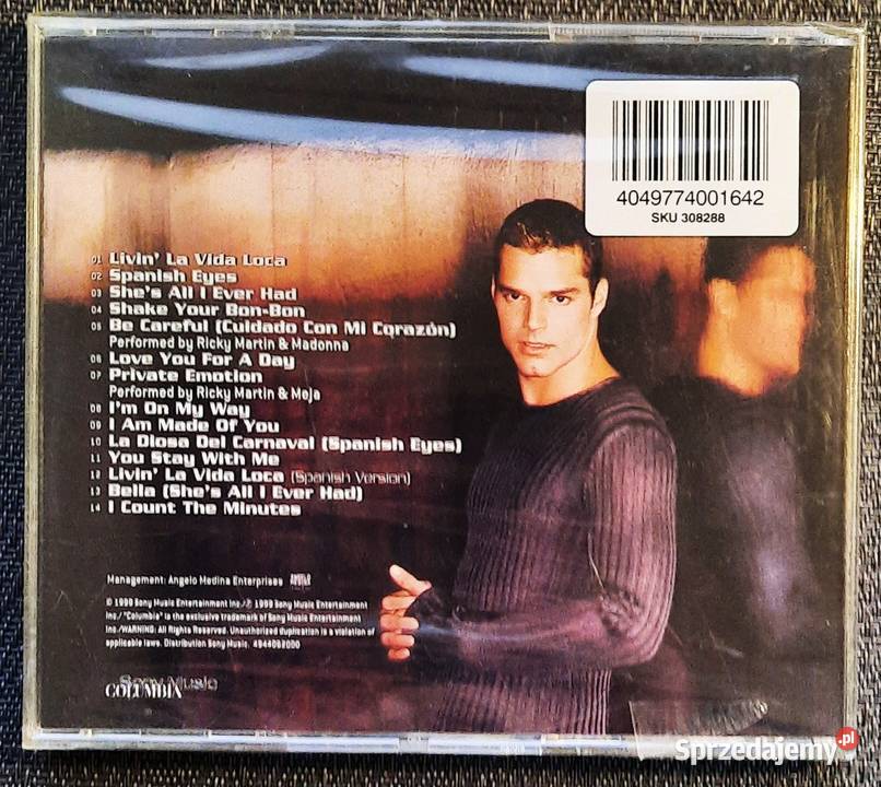 Album CD RICKY MARTIN Album Ricky Martin Chorzów