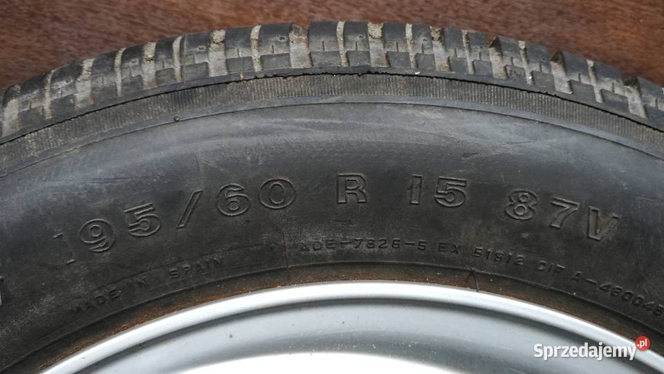 Koło zapasowe 195 60 R15 Krotoszyn sprzedam