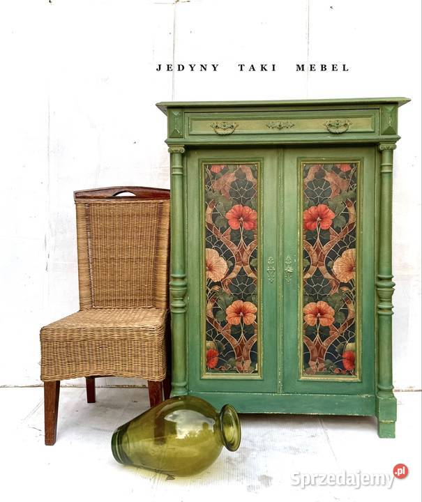Komoda bieliźniarka vintage zielona shabby chic sprzedam