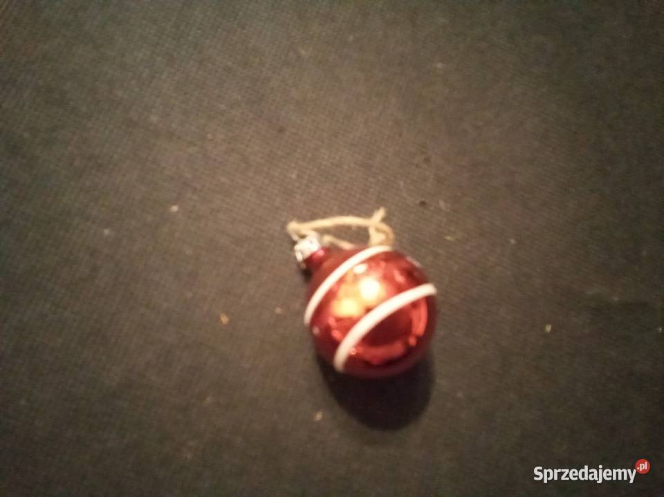 Mini bombka z paskami PRL mazowieckie Warszawa