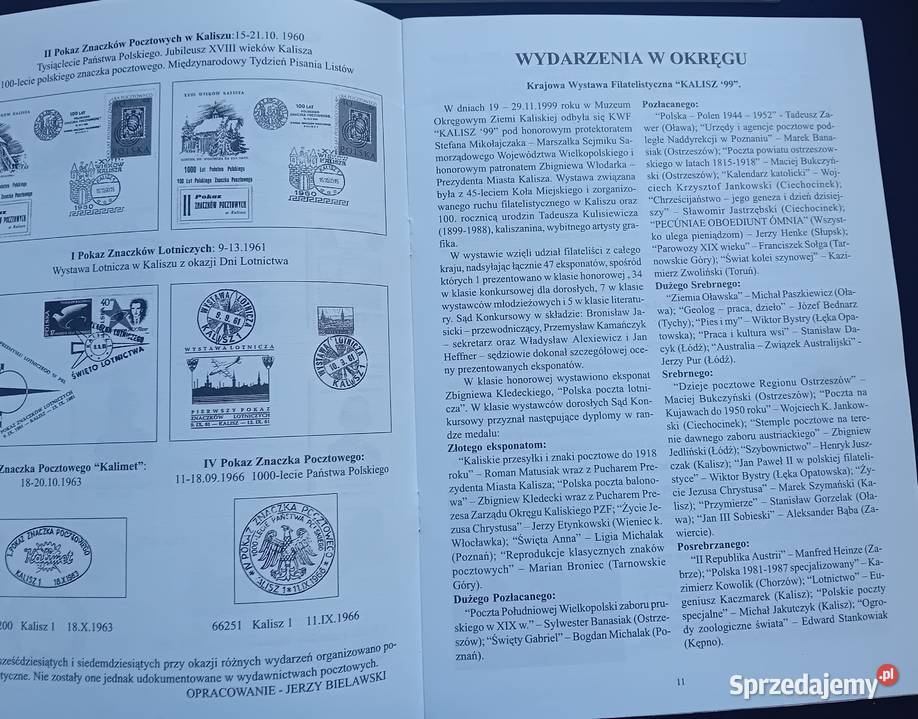 Kwartalnik Filatelista Kaliski numery 2 62 i 4 Koźminek