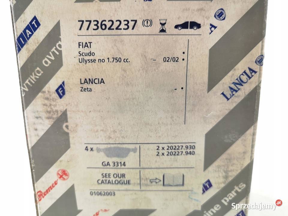 KLOCKI HAMULCOWE PRZÓD FIAT SCUDO 9606 ORYGINAŁ