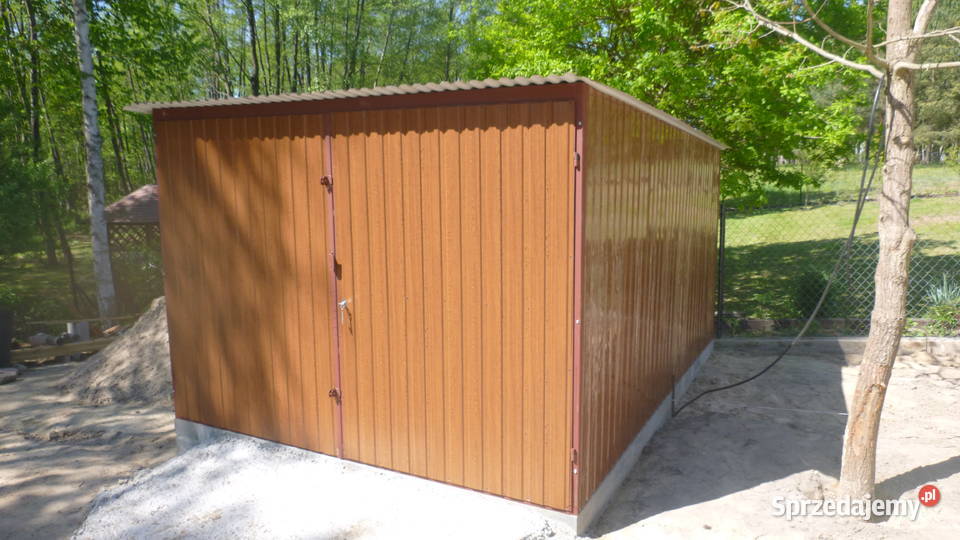 Garaż 6x6 br uchylne DWUSPAD ORZECH KRAJ szybko Gdańsk