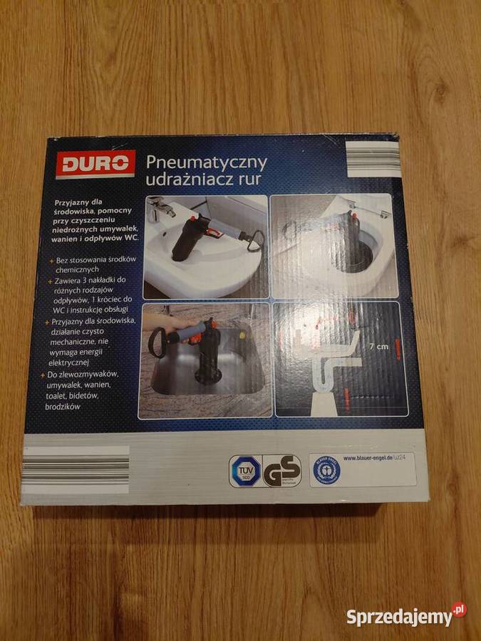 Pneumatyczny udrażniacz rur DURO nowy kompletny Warszawa sprzedam
