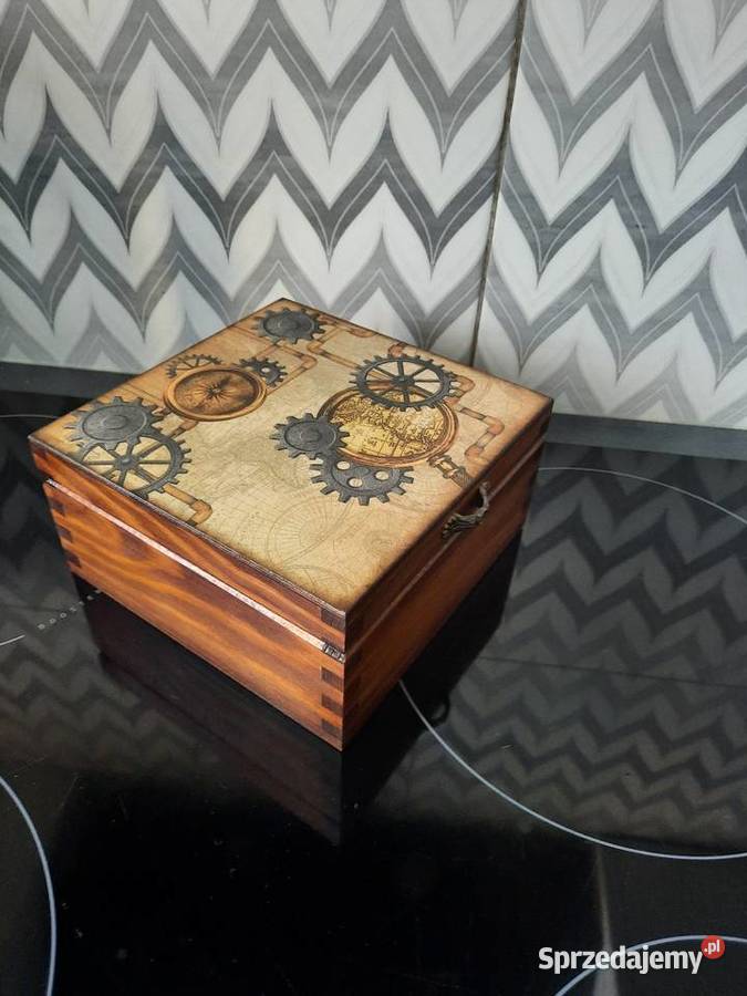 Pudełko szkatułka męska decoupage opolskie Kędzierzyn-Koźle