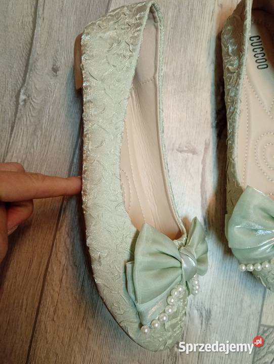 40 Ekskluzywne bogato zdobione perłami baleriny inna Moda i Styl Kraków