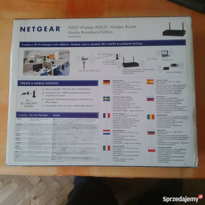 Netgear N300DGN2200M 3Gumts usbmodem ADSL Warszawa