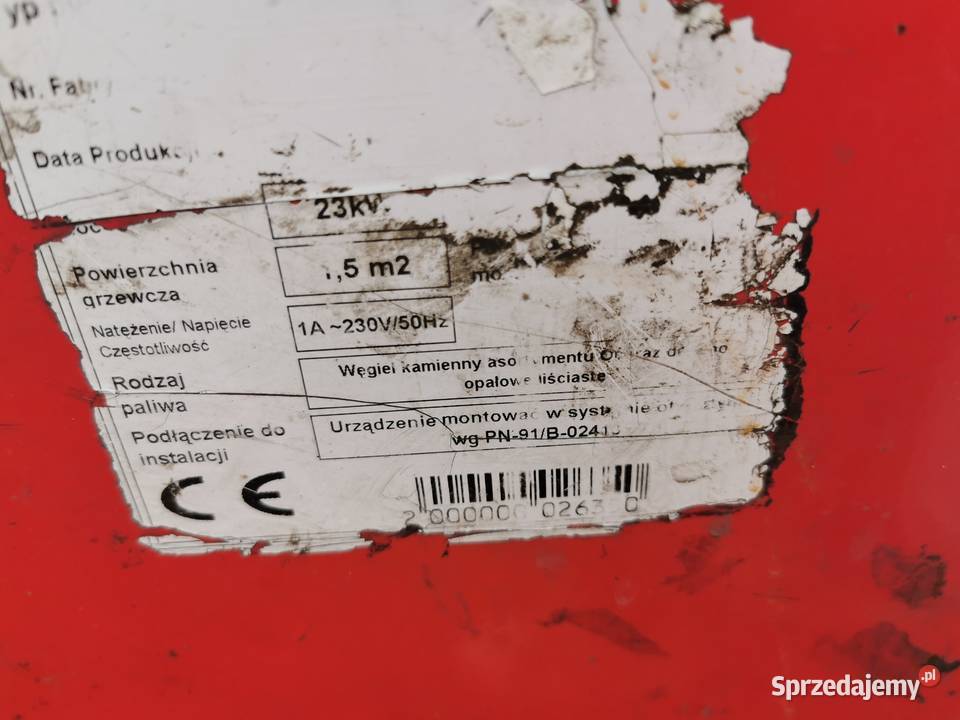 Sprzedam piec kocioł na drewno Okup Mały