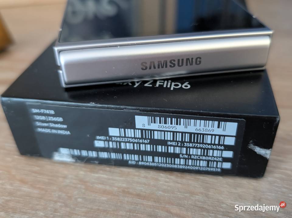 Samsung Galaxy Z Flip 6 12GB256GB Silver Shadow Samsung Ruda Śląska sprzedam