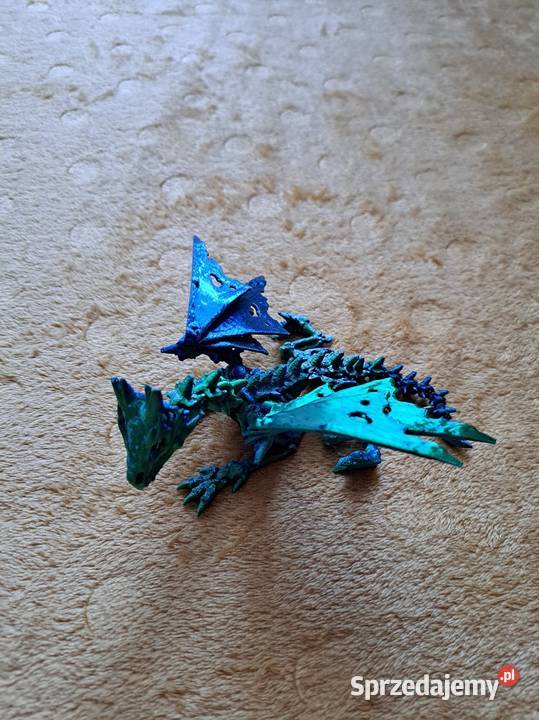 Figurka 3D zielony smok Kraków sprzedam