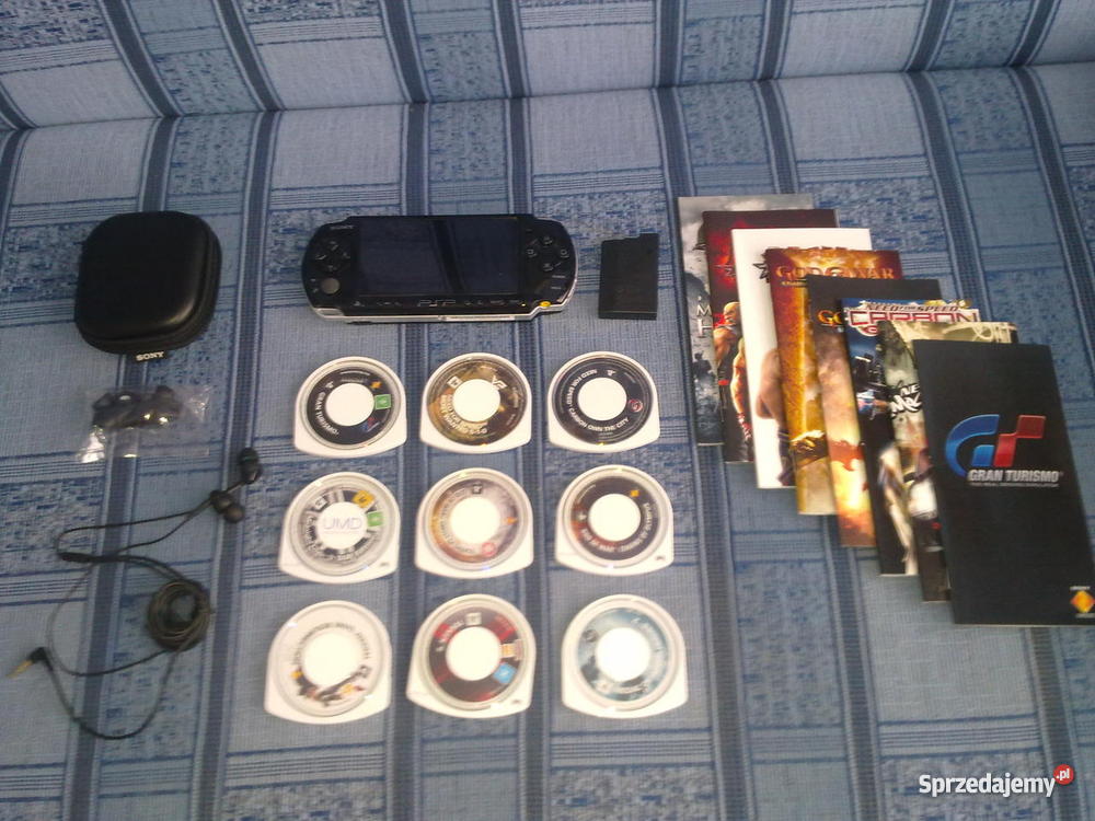 Konsola PSP 3004 9 nowych gier PSP słuchawki dou
