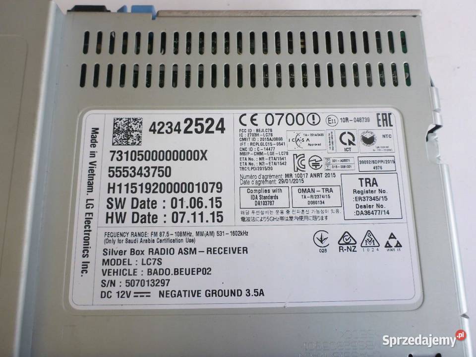 Radioodtwarzacz fabryczny Opel DF 2DIN
