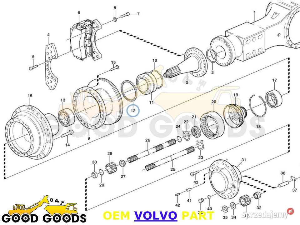 VOLVO A25D A30C A30D A35C A35D USZCZELNIACZ mazowieckie Władysławów