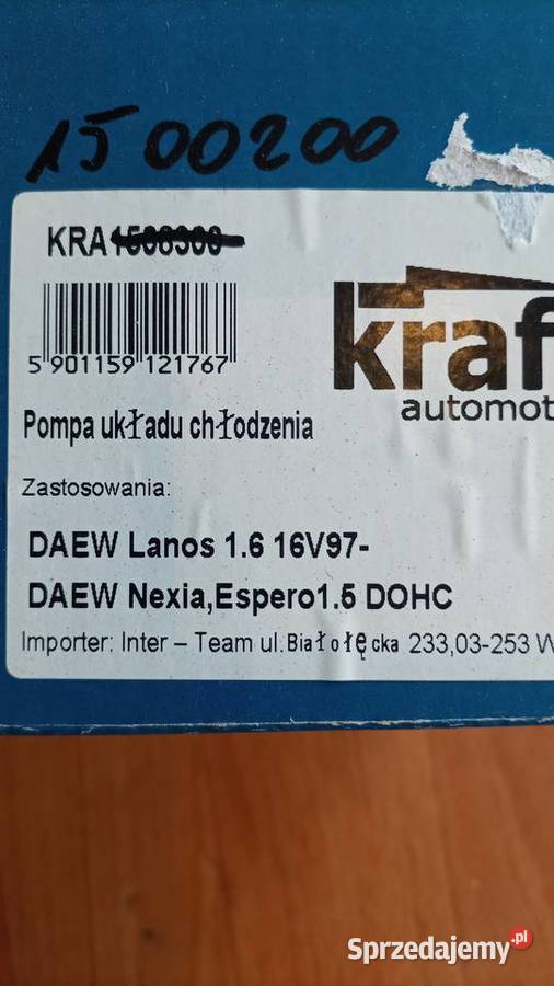 Daewoo pompa wody Osiek